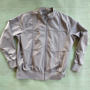 Vintage Winning Advantage Men’s Zip-Up Track Jacket Size XL Gray Striped